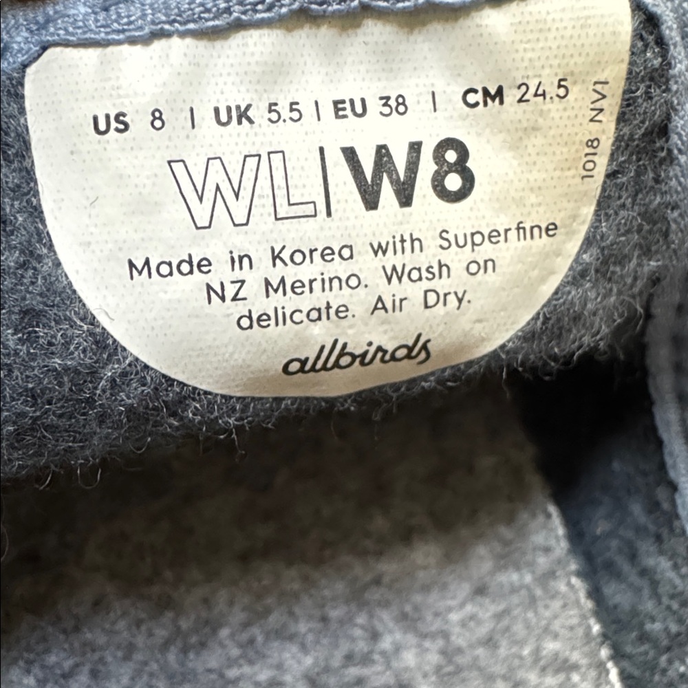 🟢 5/$25 Allbirds Women’s Merino Wool Lounger Loafer in Deep Navy Blue | Size W8 - Picture 9 of 9